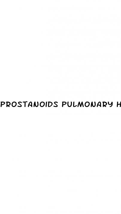 prostanoids pulmonary hypertension