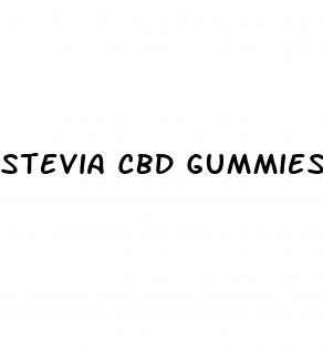 stevia cbd gummies