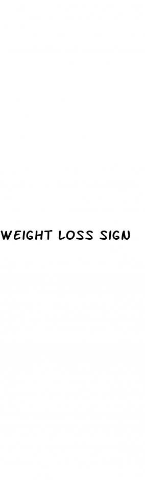 weight loss sign
