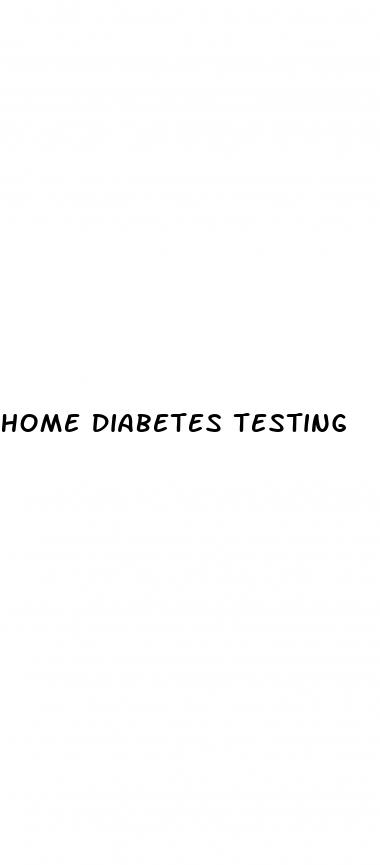 home diabetes testing