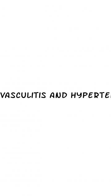 vasculitis and hypertension