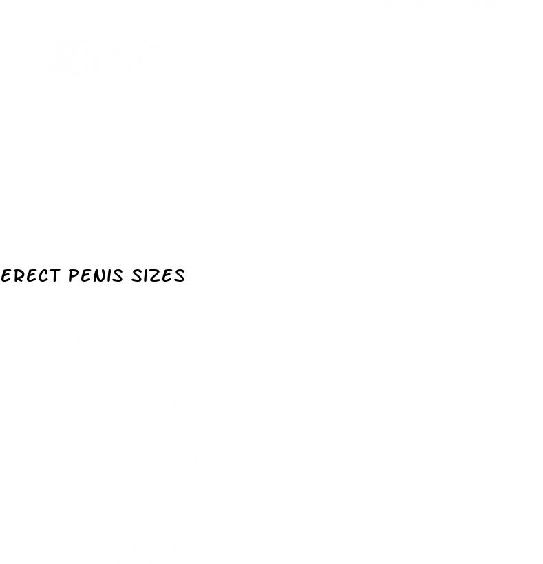 erect penis sizes
