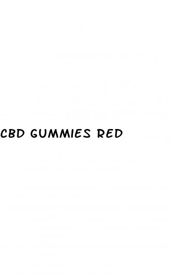 cbd gummies red