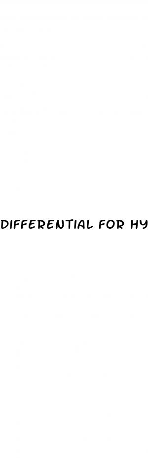 differential for hypertension