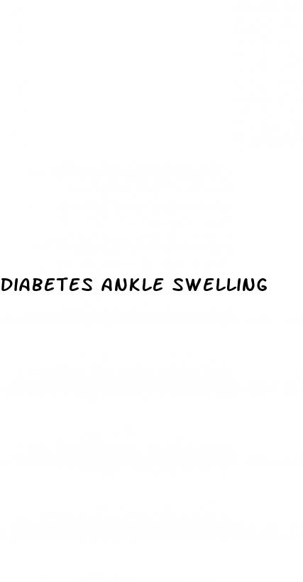 diabetes ankle swelling