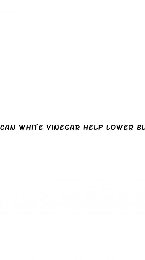 can white vinegar help lower blood pressure
