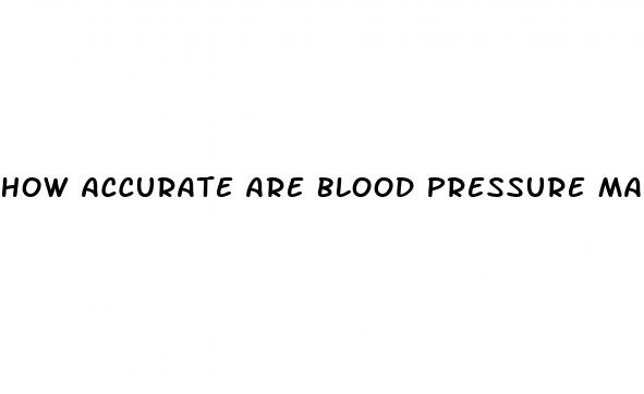 how accurate are blood pressure machines