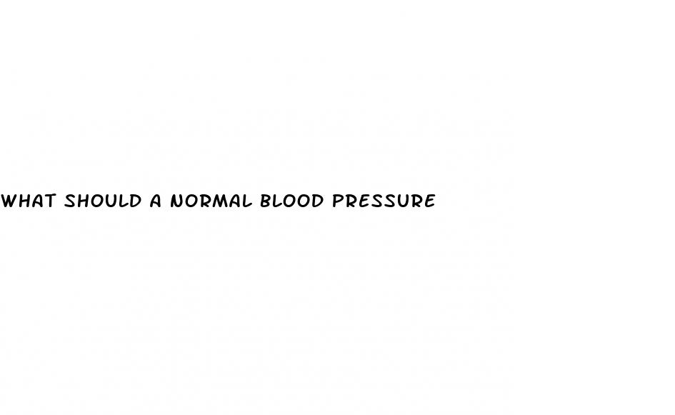what should a normal blood pressure