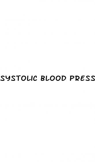 systolic blood pressure high meaning