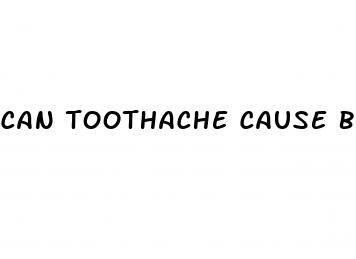 can toothache cause blood pressure to rise