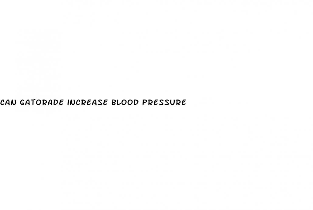 can gatorade increase blood pressure