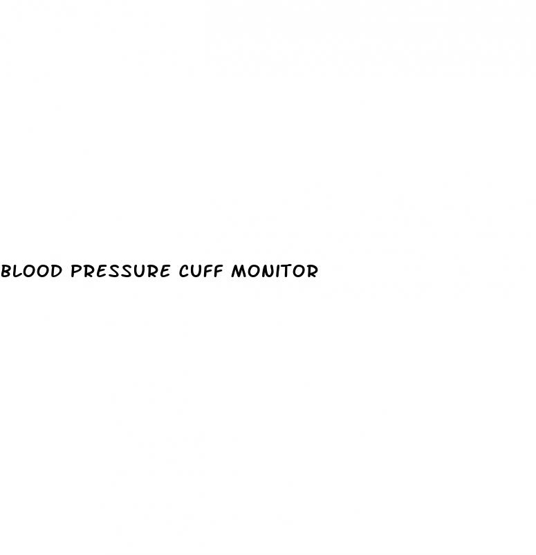 blood pressure cuff monitor