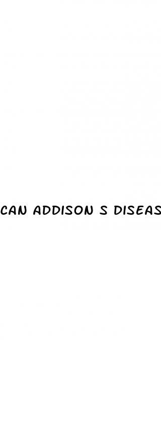 can addison s disease cause high blood pressure