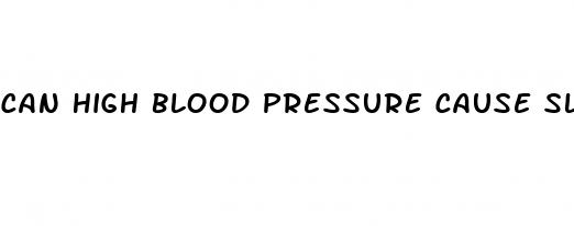can high blood pressure cause sleeplessness