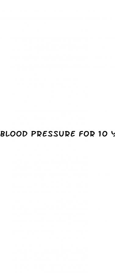 blood pressure for 10 year old