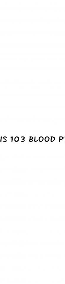 is 103 blood pressure normal