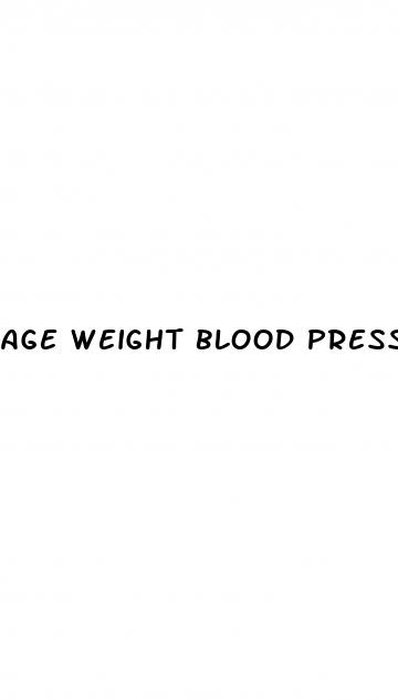 age weight blood pressure chart