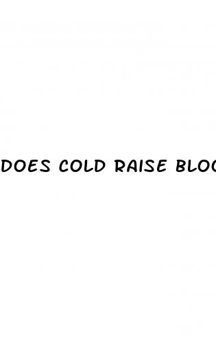 does cold raise blood pressure