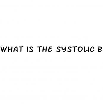 what is the systolic blood pressure number