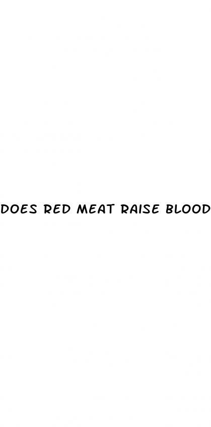 does red meat raise blood pressure