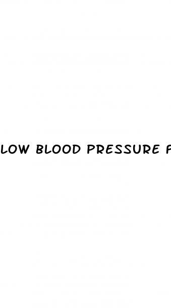 low blood pressure first day of period