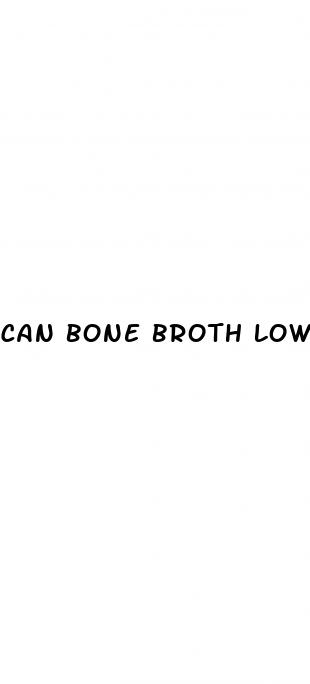 can bone broth lower blood pressure