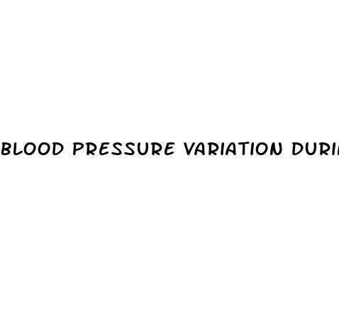blood pressure variation during day chart