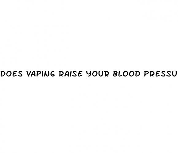 does vaping raise your blood pressure