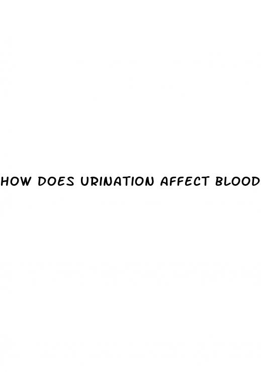 how does urination affect blood pressure