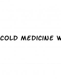 cold medicine with high blood pressure