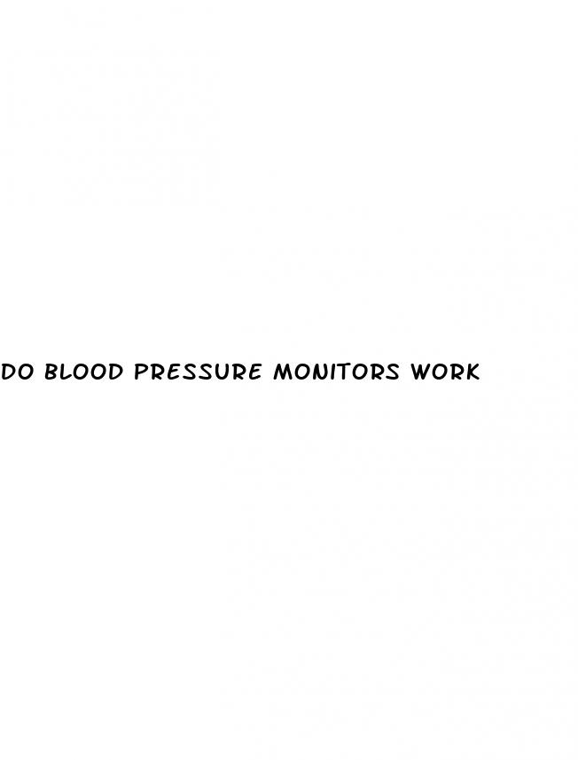 do blood pressure monitors work