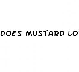 does mustard lower blood pressure