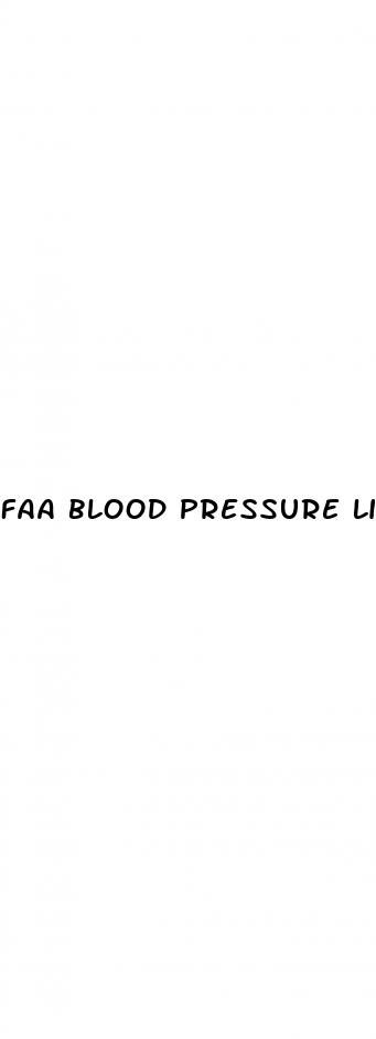 faa blood pressure limits