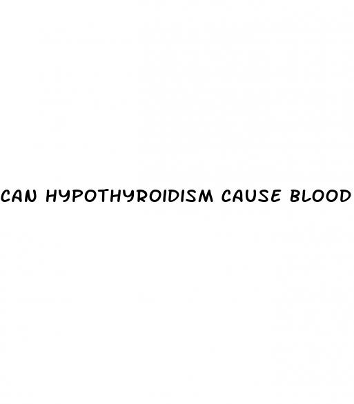 can hypothyroidism cause blood pressure problems