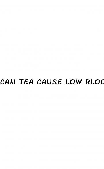 can tea cause low blood pressure