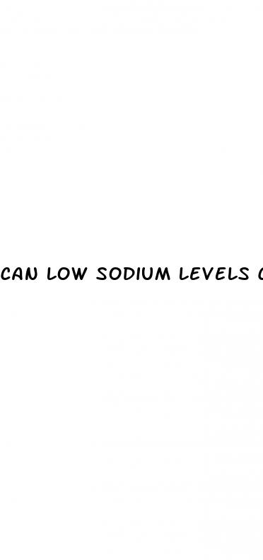 can low sodium levels cause high blood pressure
