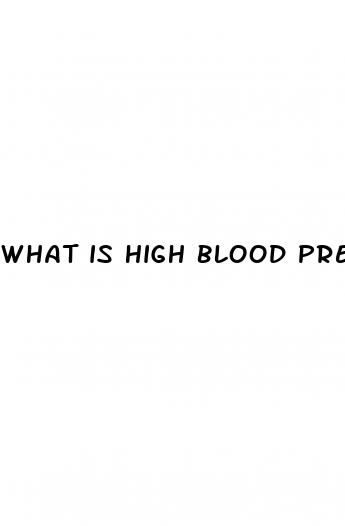 what is high blood pressure level