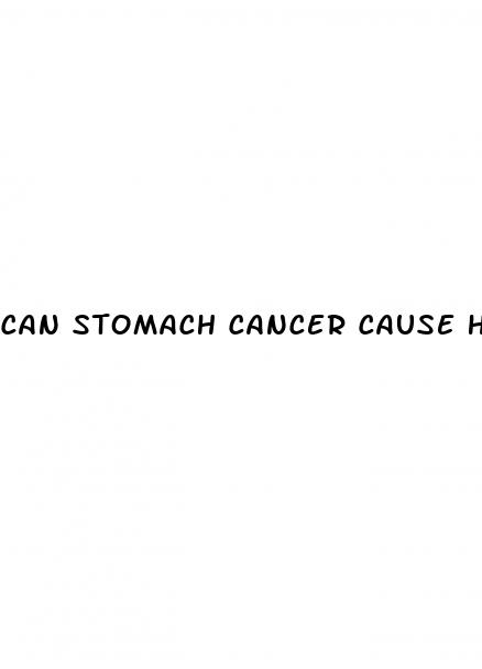 can stomach cancer cause high blood pressure