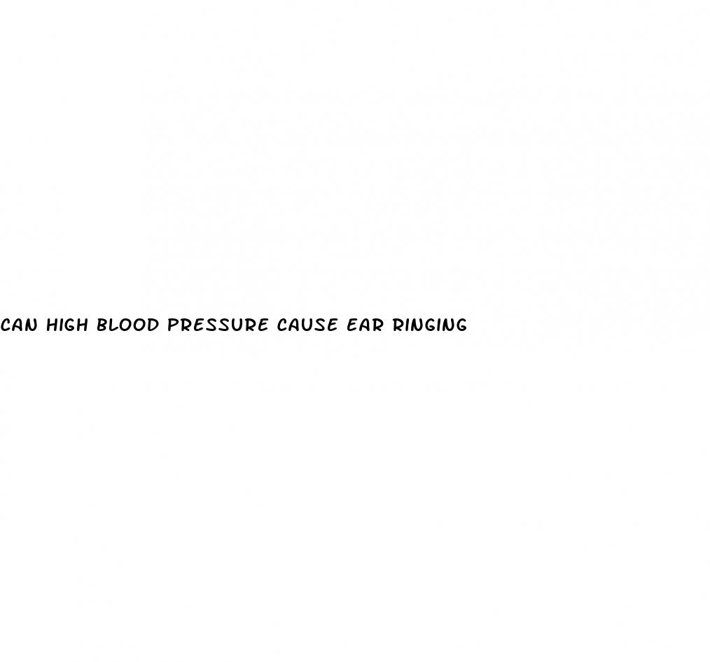 can high blood pressure cause ear ringing