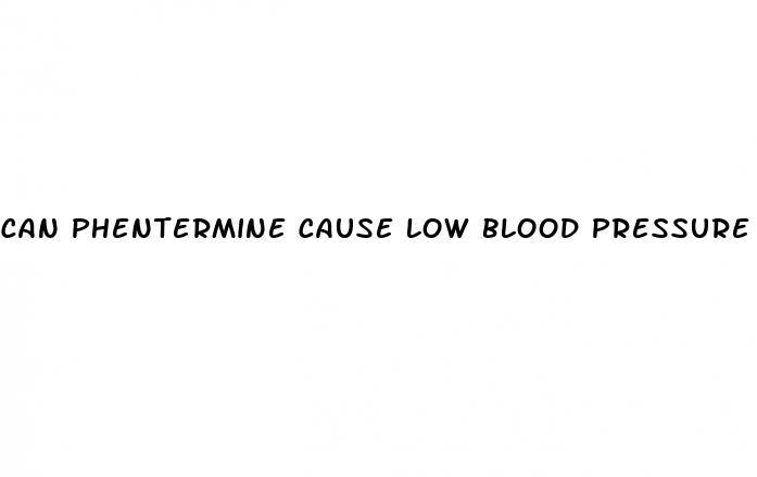 can phentermine cause low blood pressure