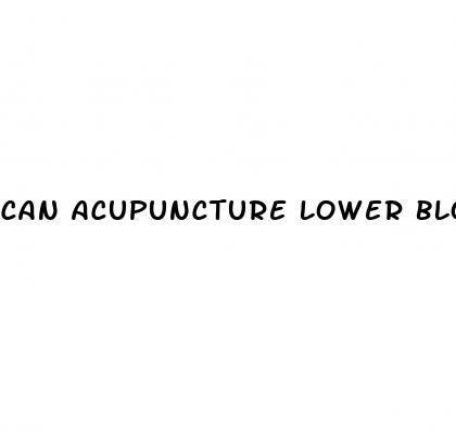 can acupuncture lower blood pressure