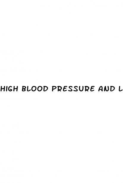 high blood pressure and low hr