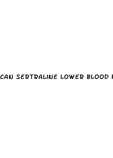 can sertraline lower blood pressure
