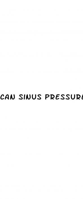 can sinus pressure elevate blood pressure
