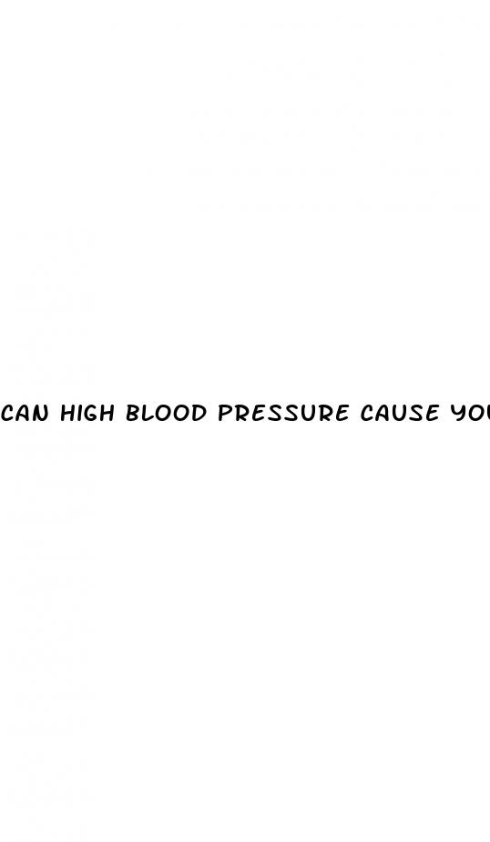 can high blood pressure cause you to pass out