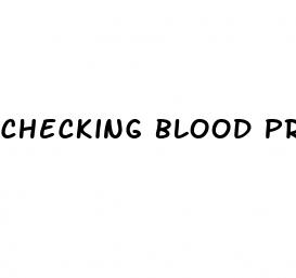checking blood pressure machine