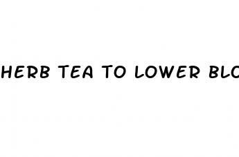 herb tea to lower blood pressure