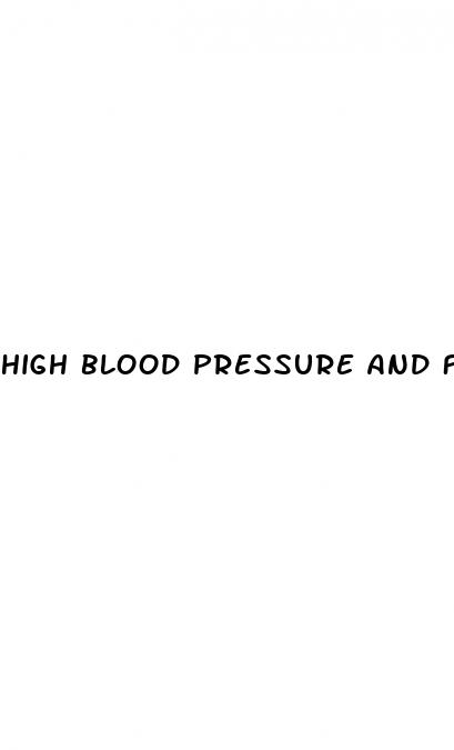 high blood pressure and fainting