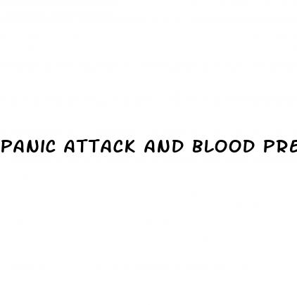 panic attack and blood pressure