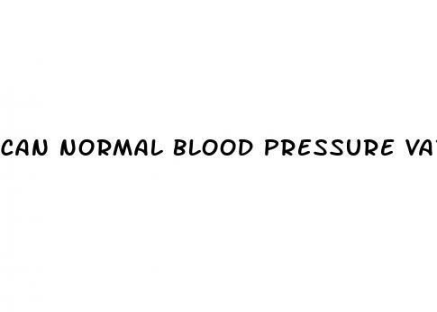 can normal blood pressure vary from person to person